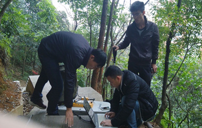 龙岗区布吉石芽岭公园雷达探测