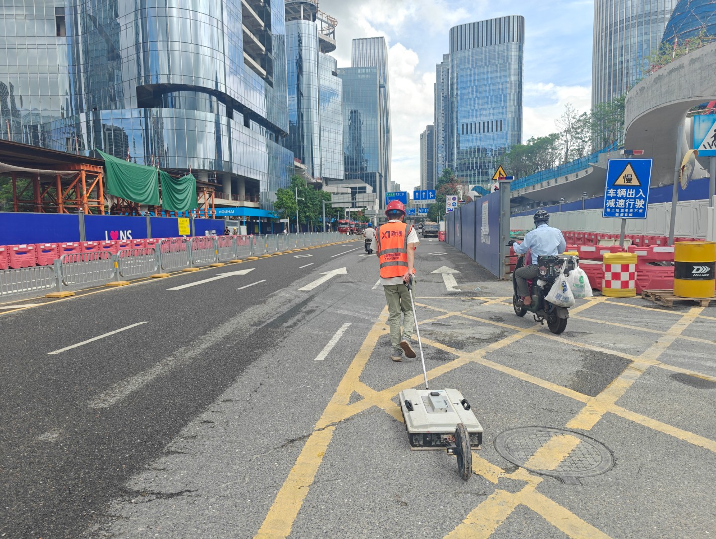 创业路科苑南路人行天桥工程施工总承包地面地质雷达探测