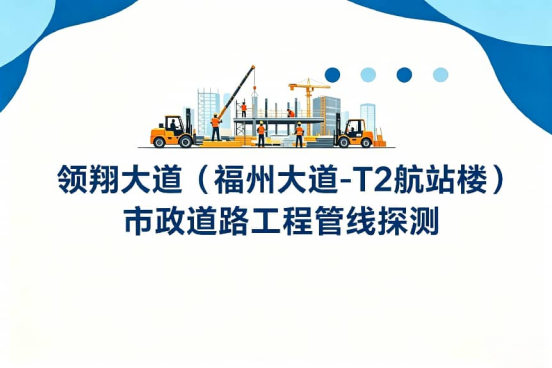 领翔大道（福州大道-T2航站楼）市政道路工程管线探测