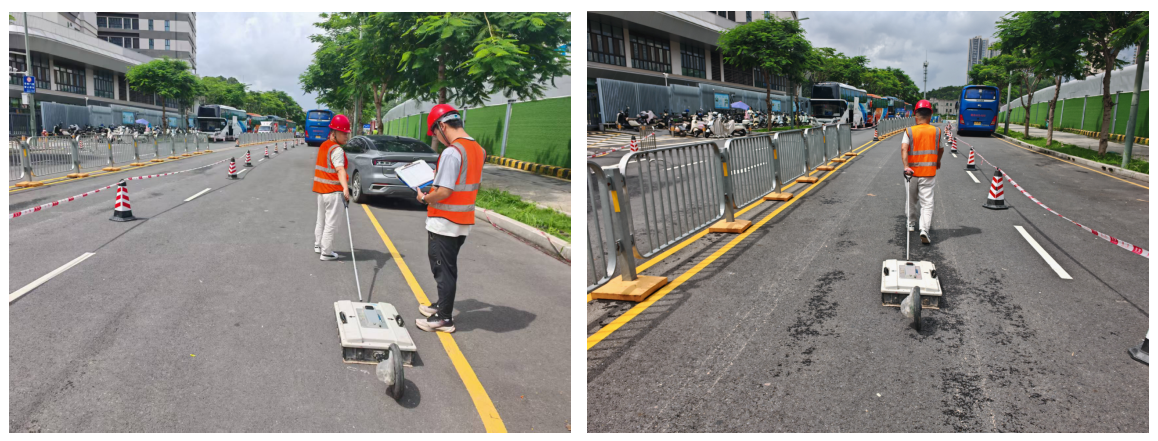 观湖北产业片区03-07宗地项目主体工程地质雷达探测